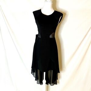 BEBE Raglan Sleeve Peplum Dress